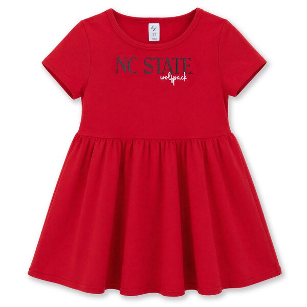 Red Toddler Girls Short Sleeve Dres